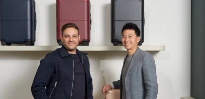 Smart50 winner July luggage Athan Didaskalou and Richard Li