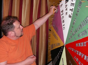 Putting the letters on the wheel